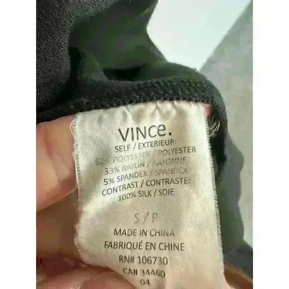 Vince Olive Green Short Sleeve Shift Dress Size Small - Picture 5 of 5